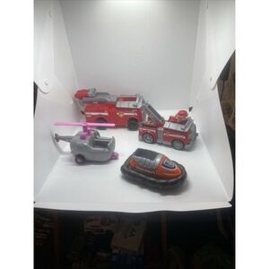 Lot Of 4 Paw Patrol Rescue Vehicles